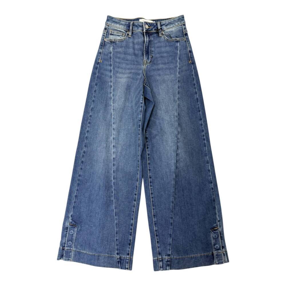 NEW HIDDEN center seam nori high rise wide jean in denim - Picture 3 of 3